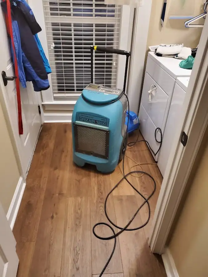 Commercial dehumidifier deployed for Flood Damage Cleanup in Santa Fe